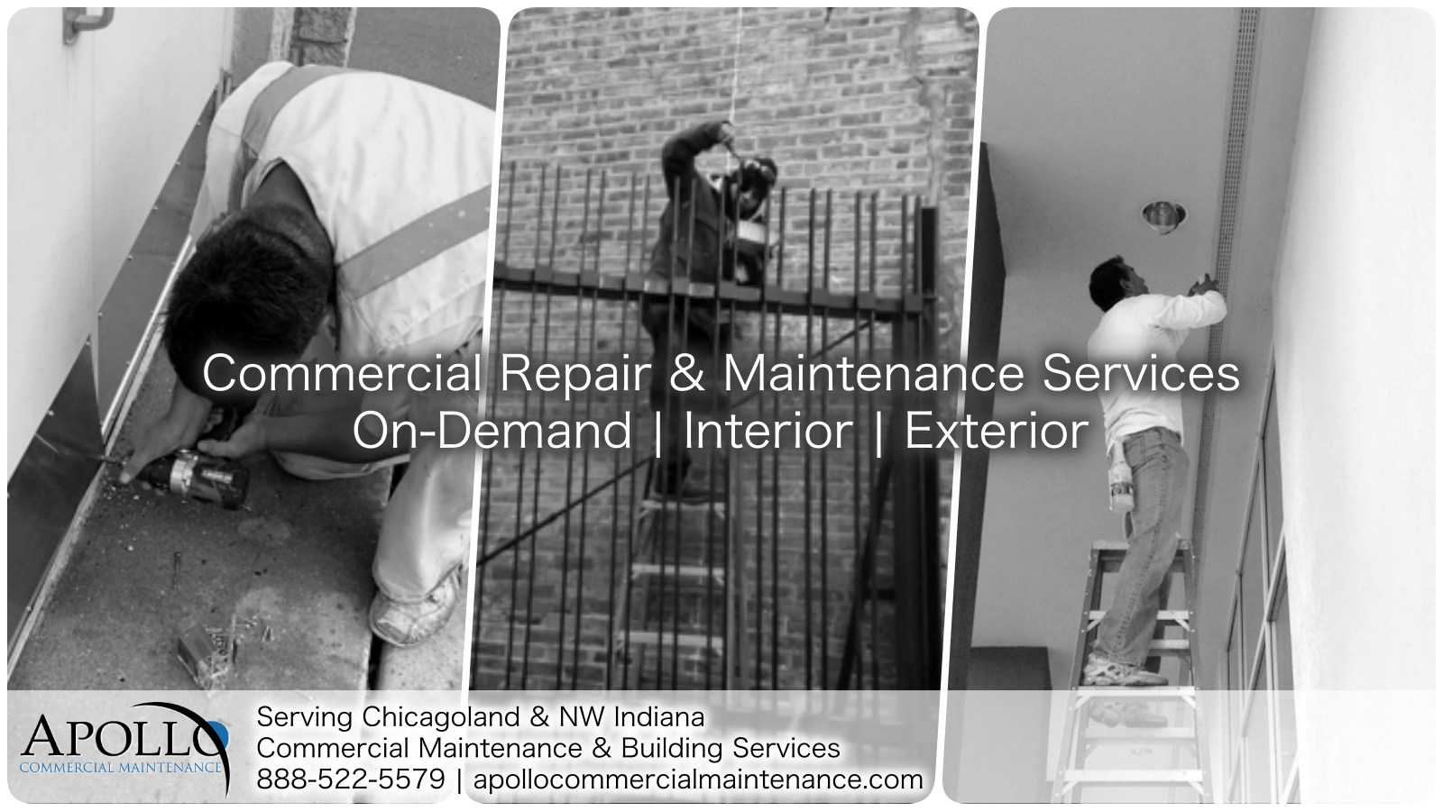 commercial repair and maintenance services on-demand interior | exterior